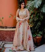 Ivory Floral Lehenga Set