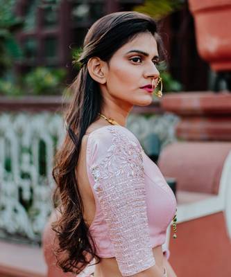 Pink Embroidery Lehenga 4