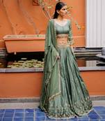 Olive Green Lehenga Set