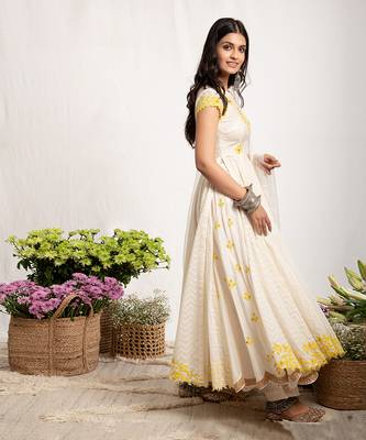 White Itr Anarkali 4