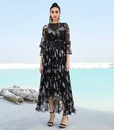 Black Ameera Tier Dress