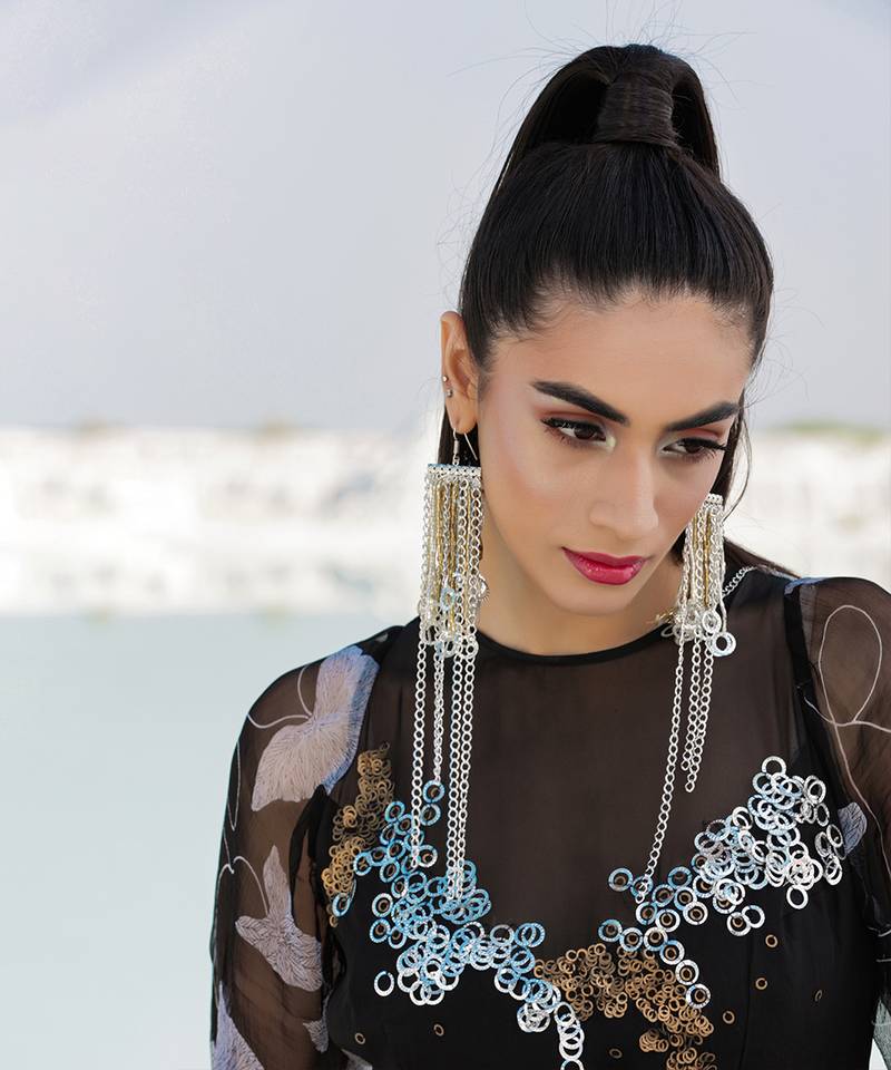 Black Ameera Tier Dress