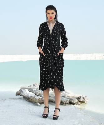 Black Ameera Knotted Dress 2