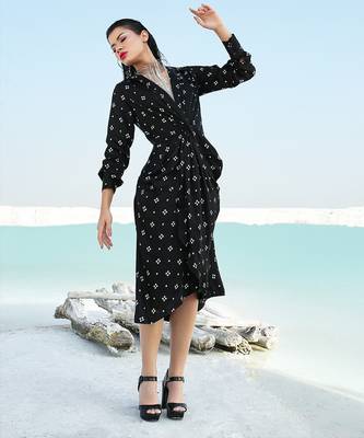 Black Ameera Knotted Dress 3
