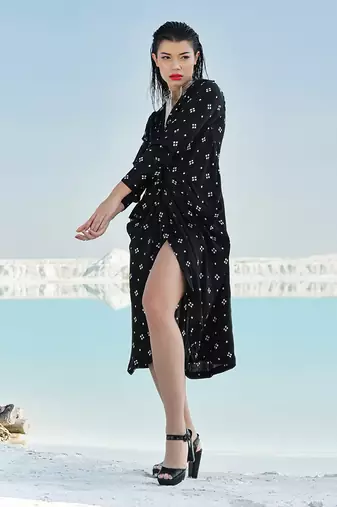 Black Ameera Knotted Dress