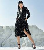 Black Ameera Knotted Dress