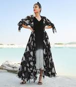 Black Ameera Ombre Dress With Blaze Jacket