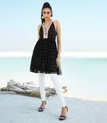 Black Ameera Halter Tunic with Sequinned Tights