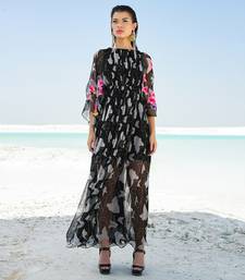 Black Ameera Colourbliss Ruched Maxi
