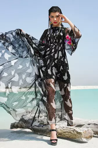 Black Ameera Colourbliss Ruched Maxi