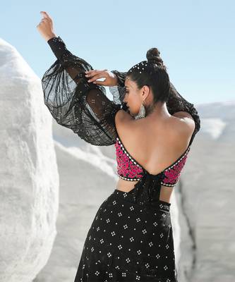 Ameera Drop Shoulder Crop with Wrapsody Skirt 4