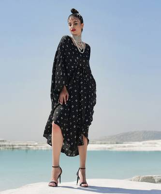 Black Ameera Boho Kaftaan 2