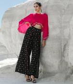 Ameera Pinkmess Top with Flutter Pants Set