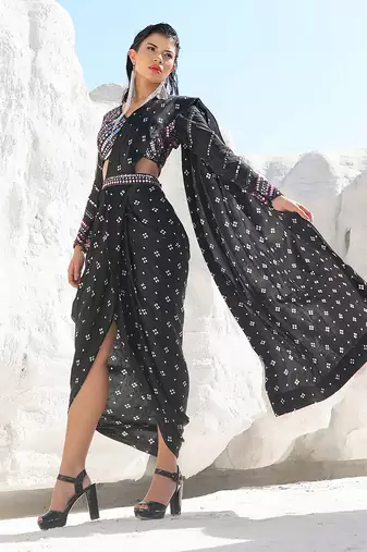 Ameera Bedazzled Skirt Saree