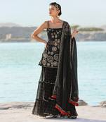 Ameera Enchanted Tunic With Tier Sharara Set