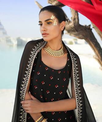 Ameera Kurta Ruched Churidaar Set 6