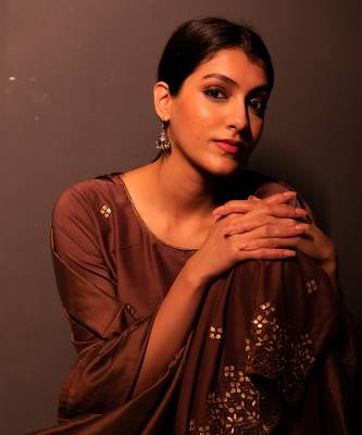 Rust Maroon Begum Kurta Set 5