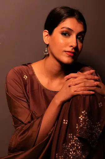 Rust Maroon Begum Kurta Set