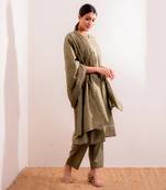 Green Nazar Anarkali Suit Set