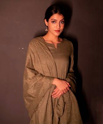 Green Nazar Anarkali Suit Set 3