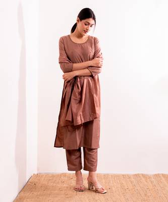 Nude Nida Straight Fit  Suit Set 2