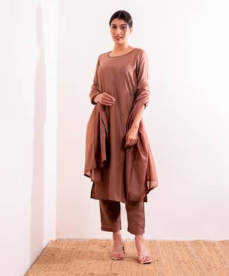 Nude Nida Straight Fit  Suit Set 3