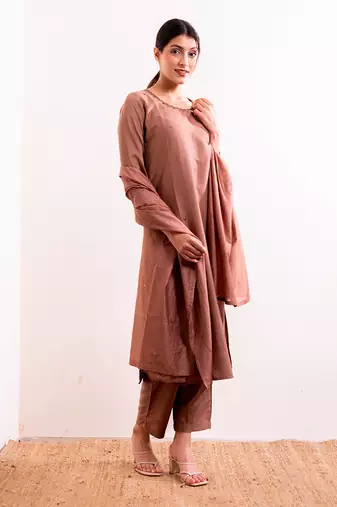 Nude Nida Straight Fit  Suit Set