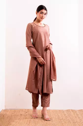 Nude Nida Straight Fit  Suit Set