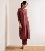 Dusty Pink Gulabi Straight Fit Kurta Set