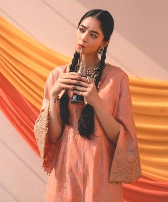 Blissfull Pink Sharara Set 2