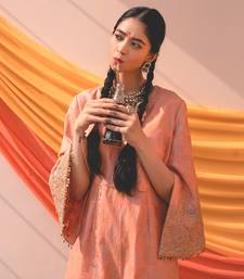 Blissfull Pink Sharara Set