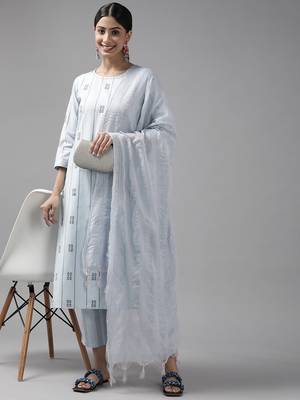 Blue printed cotton ethnic-kurtis 5