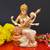 Marble Dust Saraswati Idol for Home Puja I Veena I Sarasvati Statue Big Size I Living Room I