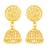 Daisy Flower Gold Plated White Polki studded alloy Stud Earring for Women and Girls- (VFJ1470ERG-WHITE)