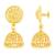 Daisy Flower Gold Plated White Polki studded alloy Stud Earring for Women and Girls- (VFJ1470ERG-WHITE)