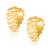 V Shape alloy Gold plated Bali, Chand Bali Earring for Women and Girls- (VFJ1474ERG)