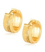 V Shape alloy Gold plated Bali, Chand Bali Earring for Women and Girls- (VFJ1475ERG)