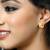 V Shape alloy Gold plated Bali, Chand Bali Earring for Women and Girls- (VFJ1475ERG)