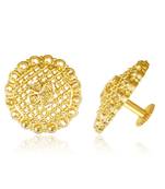 Allure Beautiful Earrings Diva Fusion Gold Plated Screw back stud earring for Women and Girls [VFJ1491ERG]