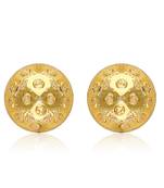Allure Beautiful Earrings Feminine Glittering Gold Plated Screw back stud earring for Women and Girls VFJ1497ERG