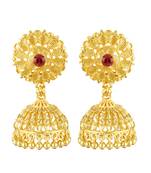 South Screw back alloy Gold plated Jhumki, Jhumka, Jhumkas, Jhumki Earring for Women and Girls VFJ1500ERG