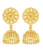 South Screw back alloy Gold plated Jhumki, Jhumka, Jhumkas, Jhumki Earring for Women and Girls VFJ1501ERG
