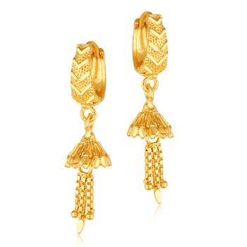 Everyday wear alloy Gold Plated Bali, Bali jhumka, Hoop Earring, Dangle Earring, Earring for Women and Girls VFJ1505ERG 1