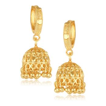 Everyday wear alloy Gold Plated Bali, Bali jhumka, Hoop Earring, Dangle Earring, Earring for Women and Girls VFJ1508ERG 1