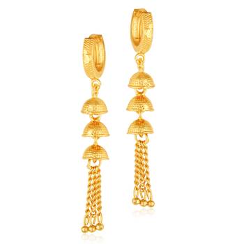Everyday wear alloy Gold Plated Bali, Bali jhumka, Hoop Earring, Dangle Earring, Earring for Women and Girls VFJ1512ERG 1