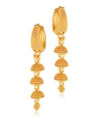 Everyday wear alloy Gold Plated Bali, Bali jhumka, Hoop Earring, Dangle Earring, Earring for Women and Girls VFJ1514ERG