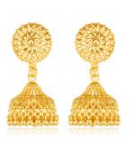 Wedding and Party wear alloy Gold Plated Jhumka, Jhumkhas, Jhumki Earring for Women and Girls VFJ1519ERG