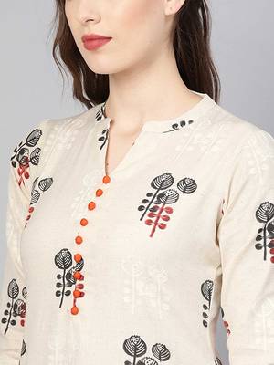 Women's Rayon Printed Designer A-Line Kurti & Pant Set 4