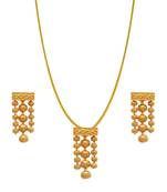 Traditional Three liner Pendant Set For Woman