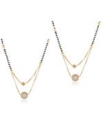 American Diamond Ball Designer 2 Mangalsutra 18 inches for woman and girls